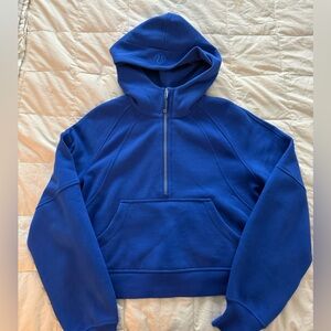 lululemon athletica Royal Blue Scuba Half-Zip Pullover